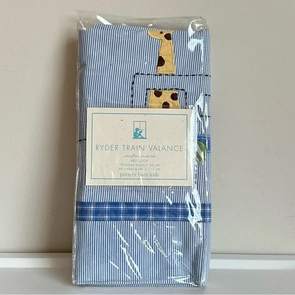 Pottery Barn Kids Ryder Train Valance Window Treatment - Picture 3 of 9